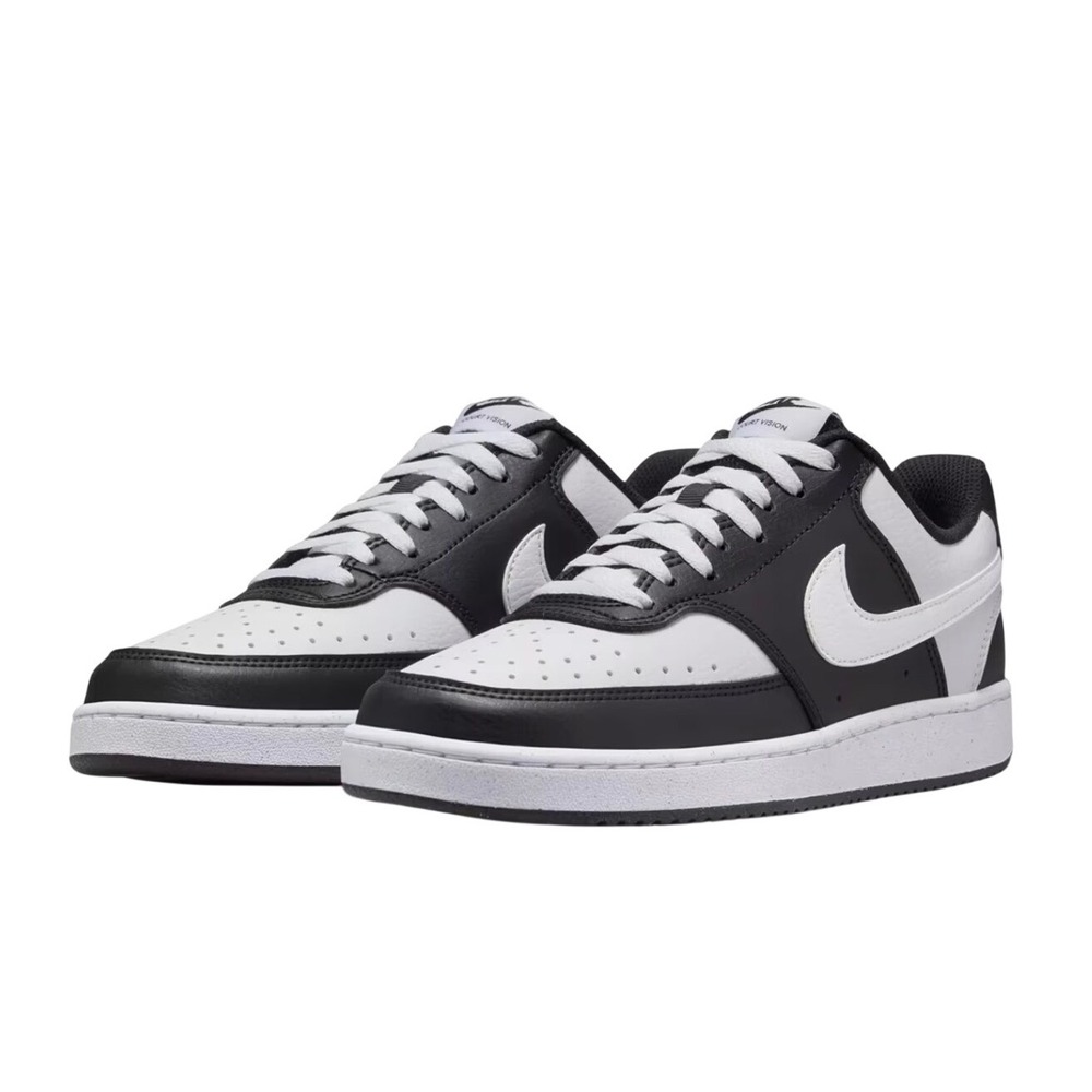 Nike Court Vision Low Next Nature Womens 8 Black White Panda DH3158-003 Sneaker